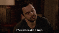 trapped jake johnson gif by new girl