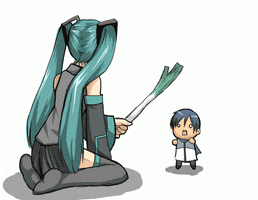 Chibi Hatsune Miku animated GIF