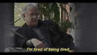 tired tom hanks gif by saturday night live