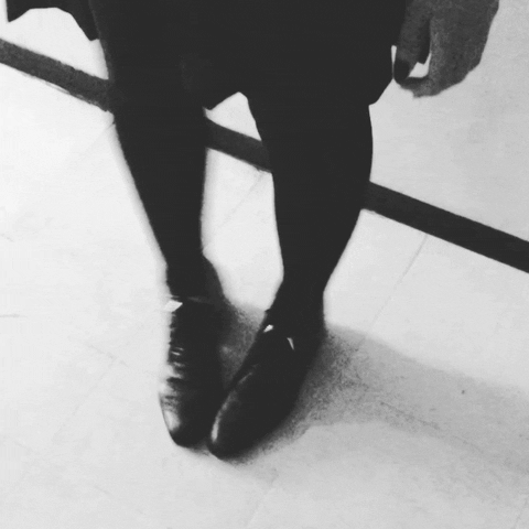 Excited clicking heels