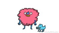 dog monster gif by wonky