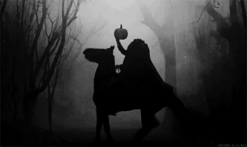 black and white halloween gif - find & share on