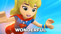 happy dc super hero girls gif by lego