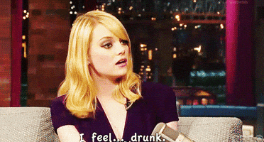 Blond Drunk animated GIF