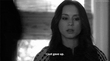 Black And White Give Up animated GIF