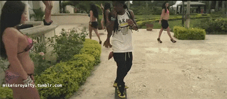 lil wayne pop that skateboarding weezy what you twerkin with