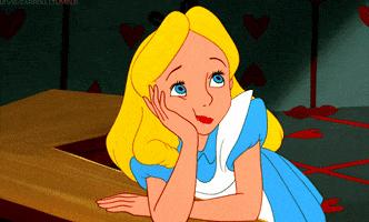 Alice In Wonderland Bored animated GIF