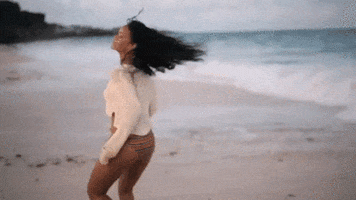 Beach Rihanna animated GIF
