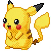 Pikachu Pixel animated GIF