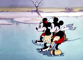 Cartoons Ice Skating animated GIF