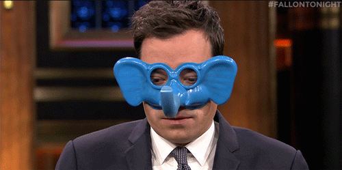 New trending GIF tagged jimmy fallon costume mask… | Trending Gifs