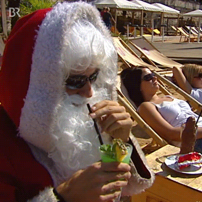 圣诞老人喝动图Bayerischer Rundfunk -发现 & 在GIPHY分享