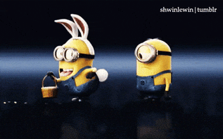 Easter Minions animated GIF