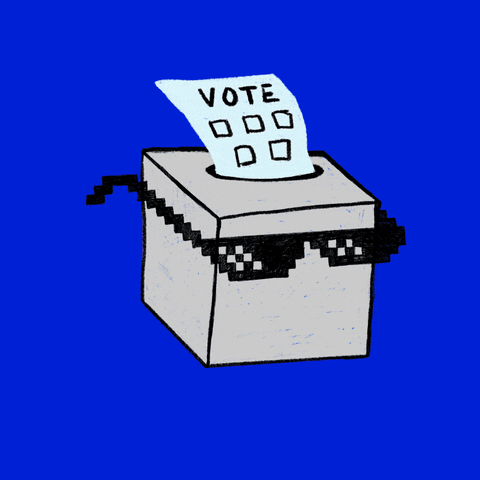Register To Vote Ballot Box By Into Action Find Share On Giphy