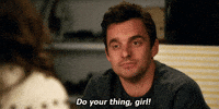 new girl wink gif by fox networks group greece
