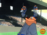 baseball fail gif by looney tunes