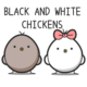 Black and white chickens Avatar