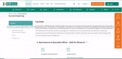 Idbi Bank Executive Recruitment 2023 GIF