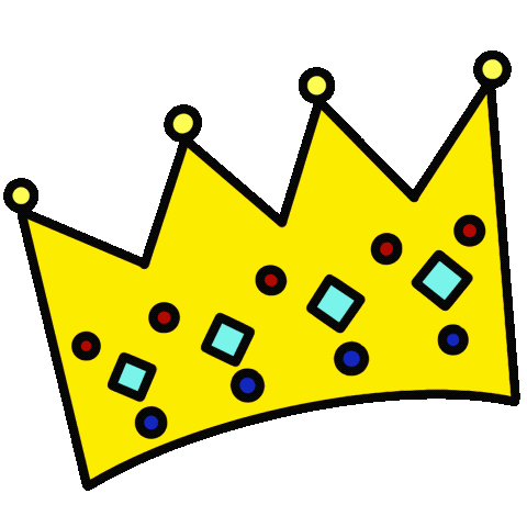 Queen King Sticker by Bureau Sebastian Moock