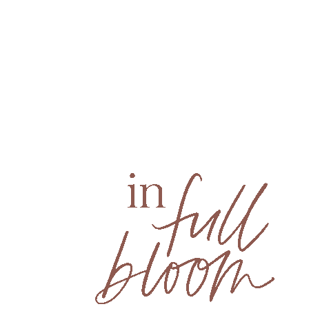 Typography Blooming Sticker
