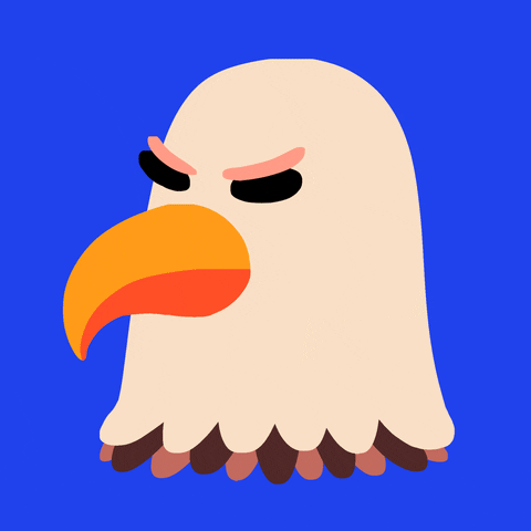 Angry Bald Eagle GIF by Yeremia Adicipta