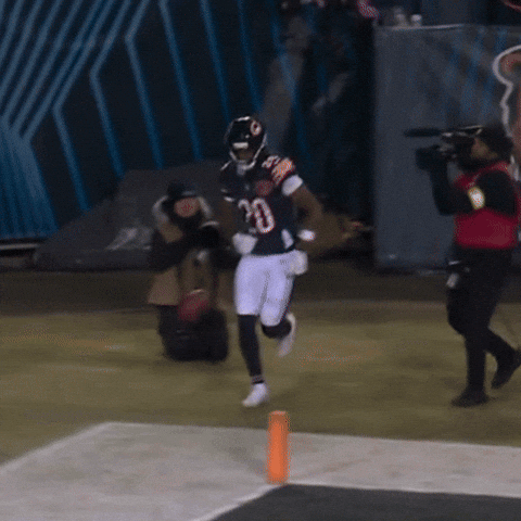 Skipping Chicago Bears GIF