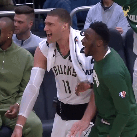 Giannis Antetokounmpo Laughing GIF by Milwaukee Bucks