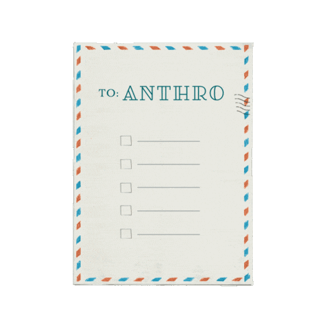 Letter Card Sticker by Anthropologie