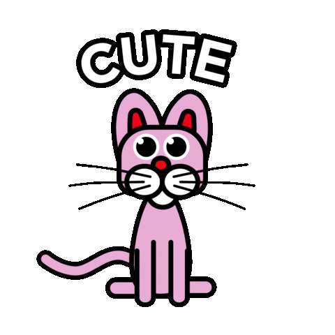 Cutie Cute Cat Sticker by Houseparty