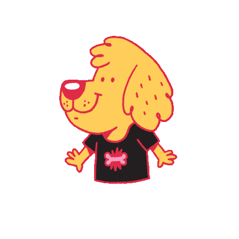 Cool Dog Cartoon Sticker