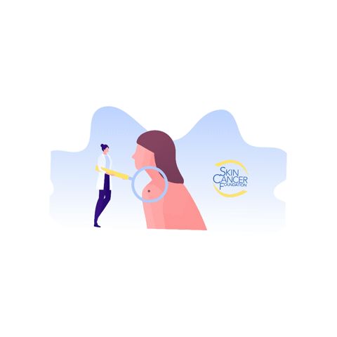 Skin Cancer Early Detection Sticker by The Skin Cancer Foundation