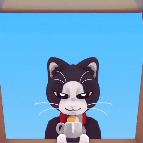 kittencupstudio cat cats tea indiegame GIF