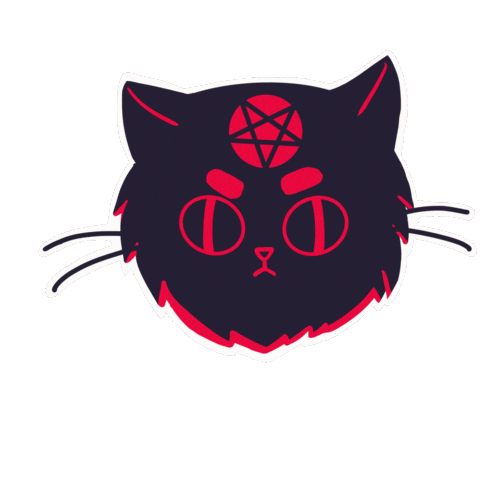 Cat Sticker by Electrokits