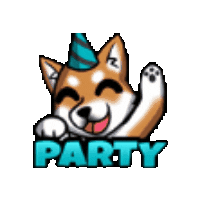 Party Shiba Sticker by PfalzDjs