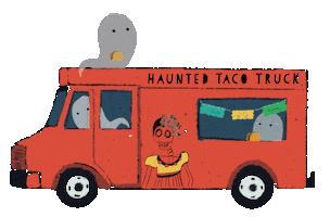 Tacos Ghosts Sticker