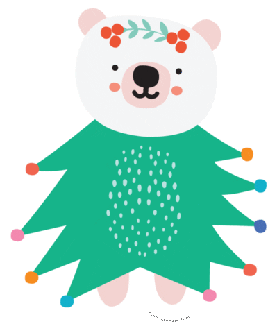 Dancing Polar Bear Sticker