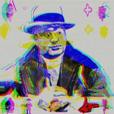 Al Capone Art GIF by CyberCyberstar