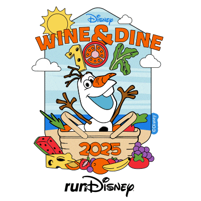 Rundisney Wine And Dine Sticker by Disney Sports