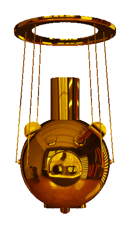 3D Gold Sticker by modelvault3d