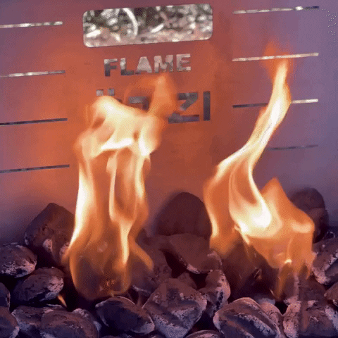 otzigear fire burn bbq heat GIF