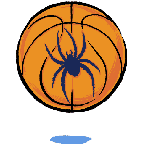 Mens Basketball Spiders Sticker by University of Richmond
