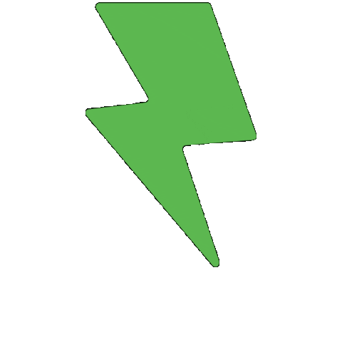 Lightning Bolt Sticker by GreenSpark Energy