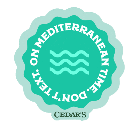 Hummus Mediterranean Sticker by Cedar's Foods