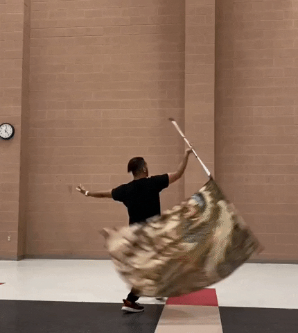 thatguywhospins flag spinning colorguard tatguywhospins GIF