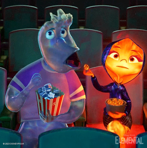 Munching Movie Theater GIF by Disney Pixar