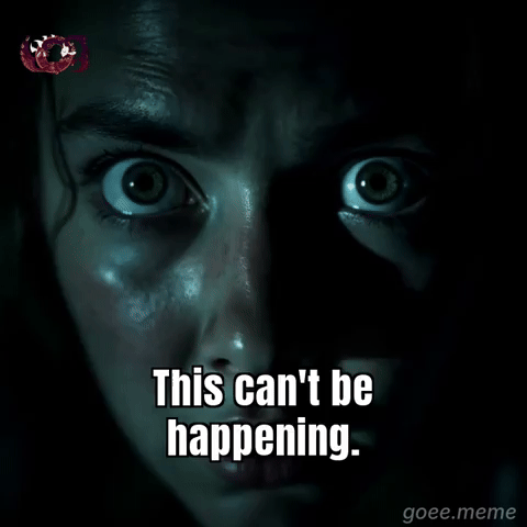 Horror Disbelief GIF by Goeememe