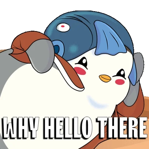 I See You Hello GIF by Pudgy Penguins