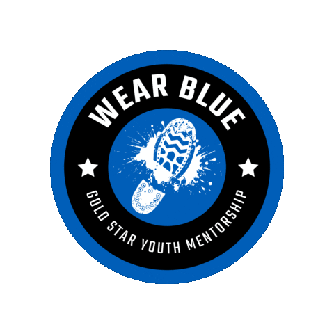 wear blue Sticker