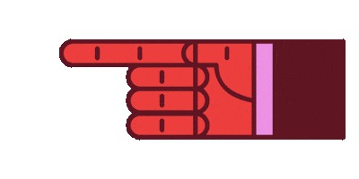 Hand Pointing Sticker