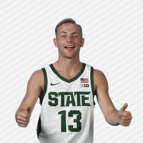 Happy Way To Go GIF by Michigan State Athletics